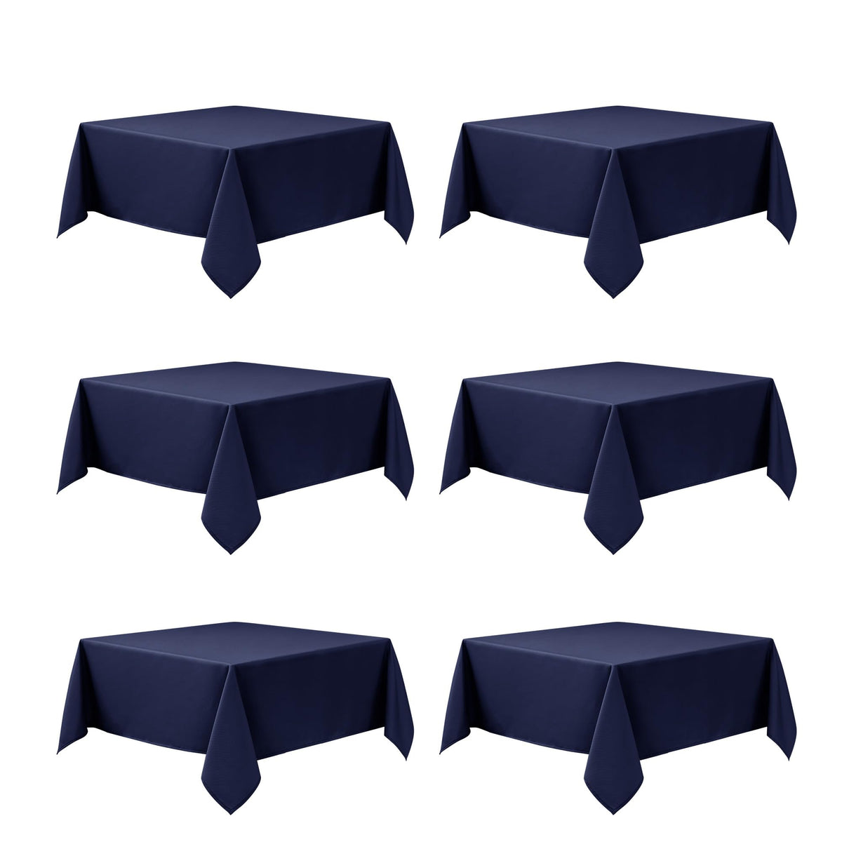 10-Pack White Tablecloths for Rectangle Tables, 60 x 102 Inches