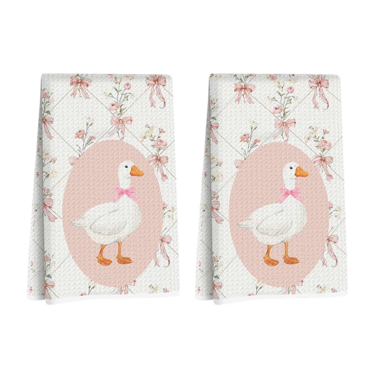2 Pcs Gnome Heart Kitchen Towels Decorative Hand Towels