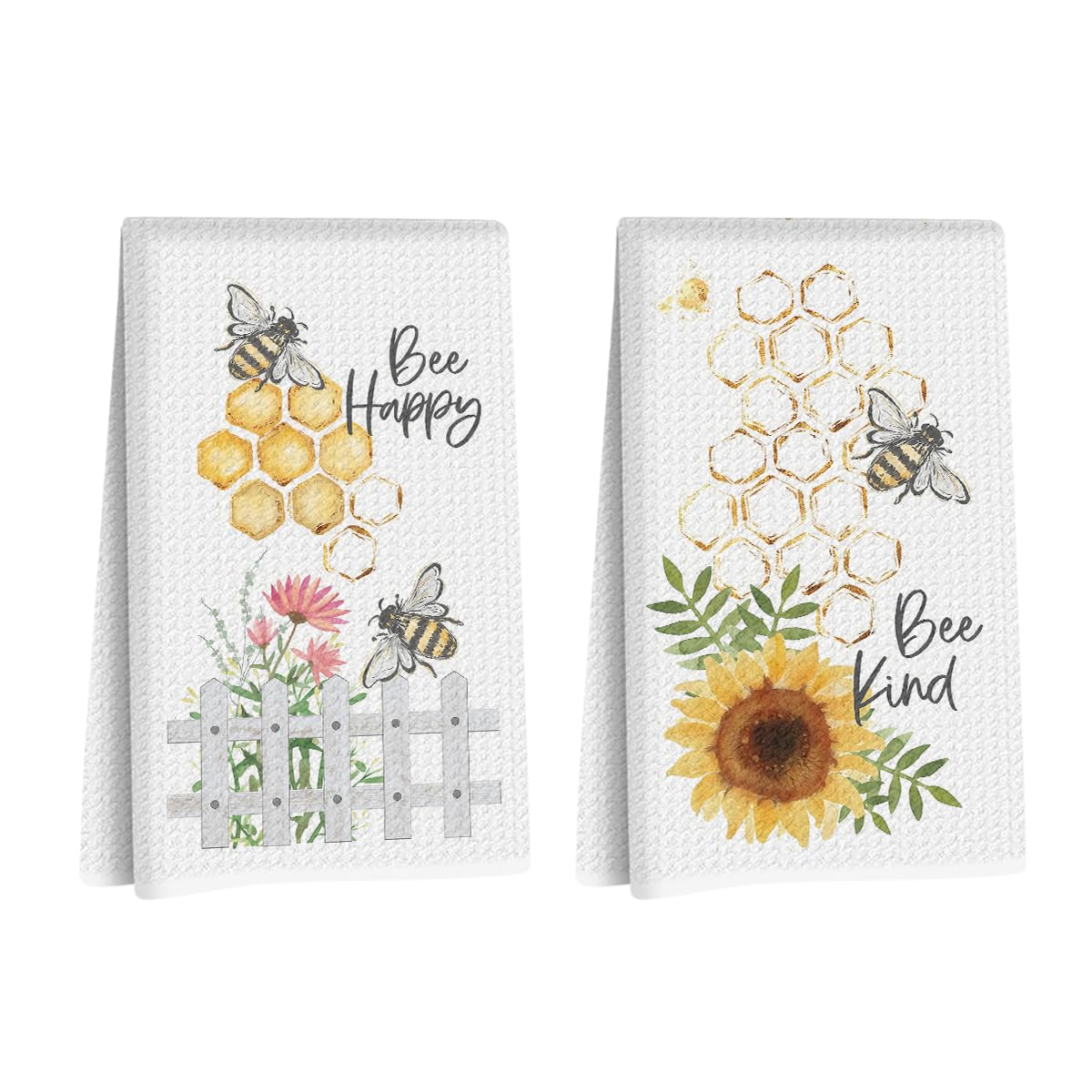 2 Pcs Gnome Heart Kitchen Towels Decorative Hand Towels
