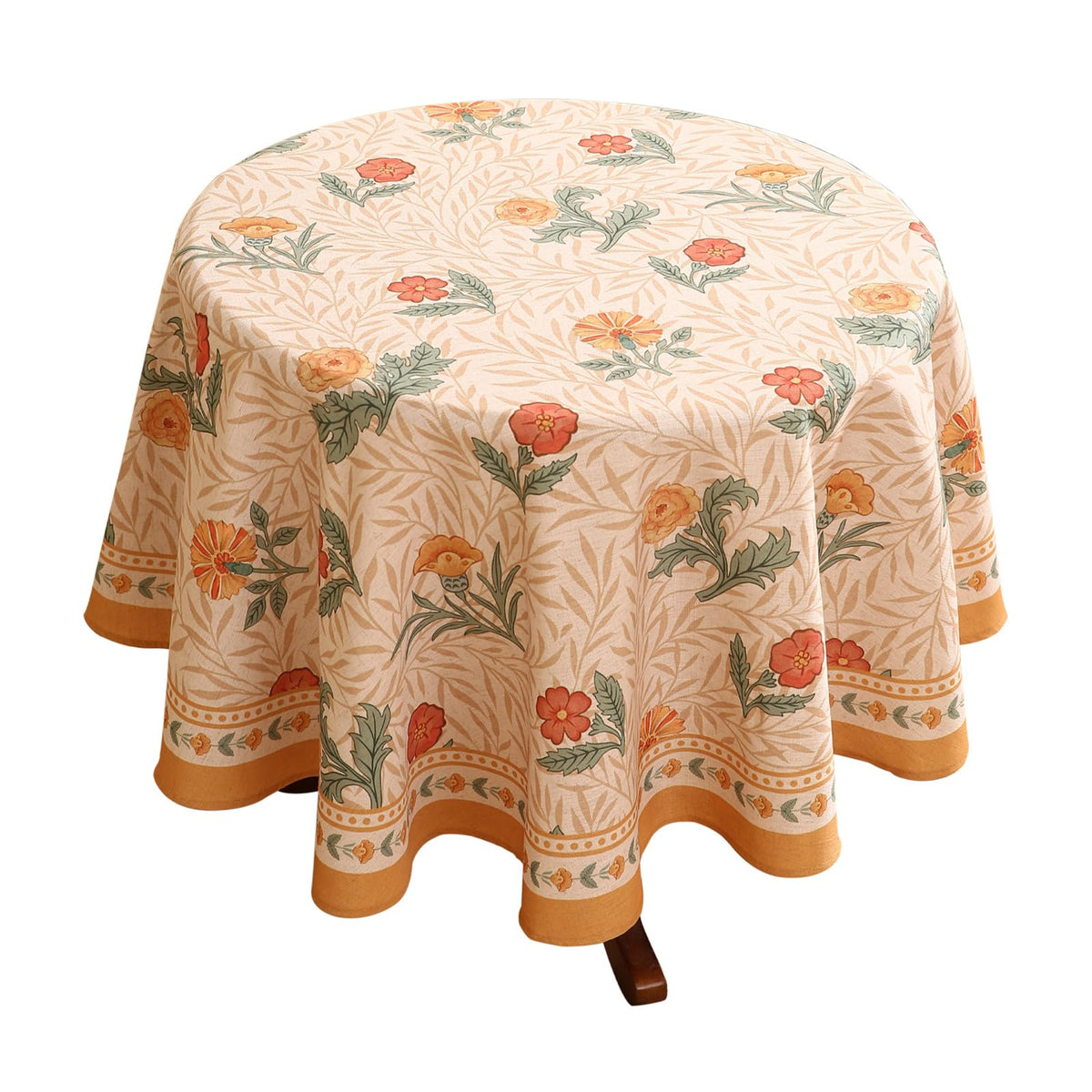 patdrea Vintage French Linen Tablecloth,Rectangular,79"x55"-Wensel