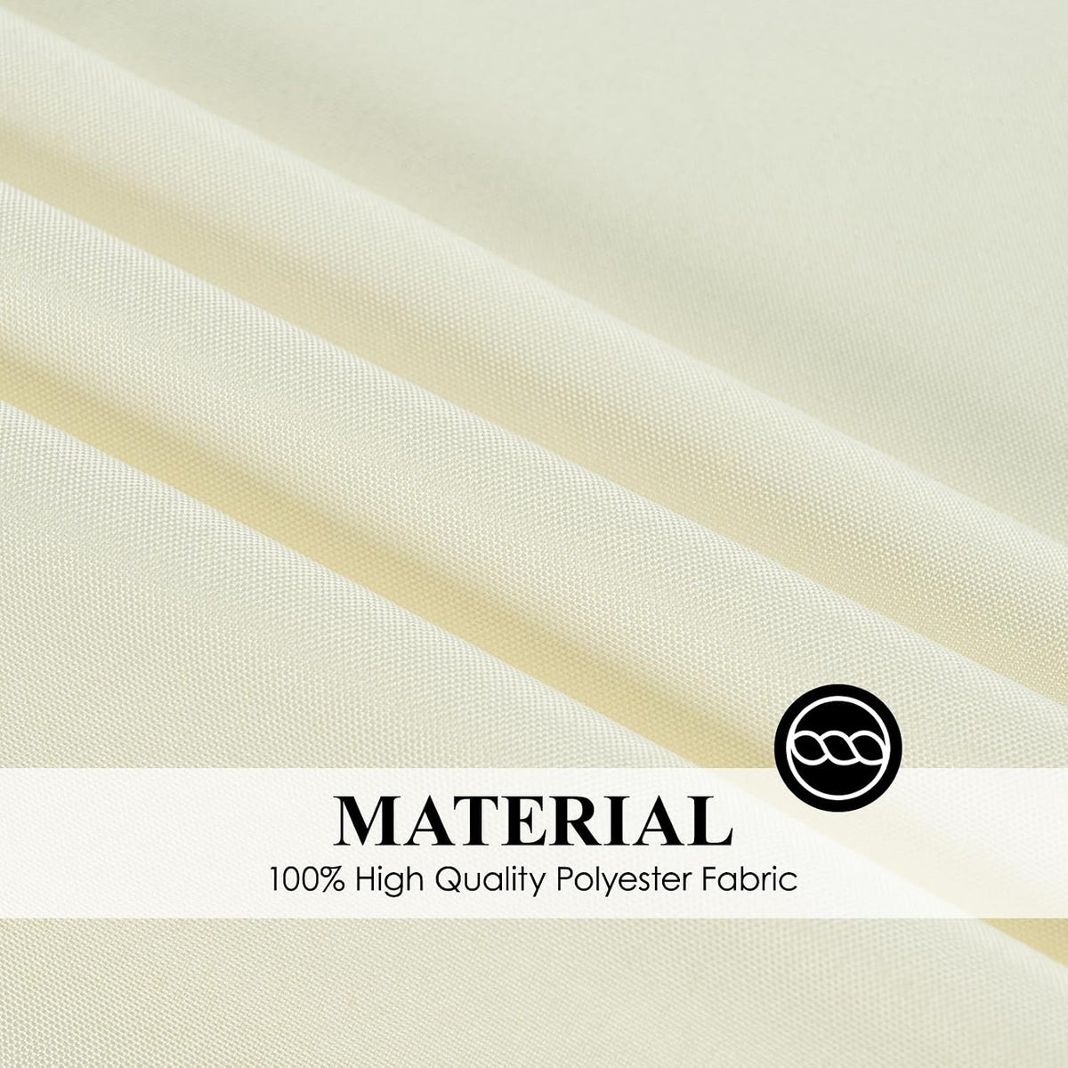 2 Pack Ivory Rectangle Tablecloths 90x132 Inch for 6ft Tables