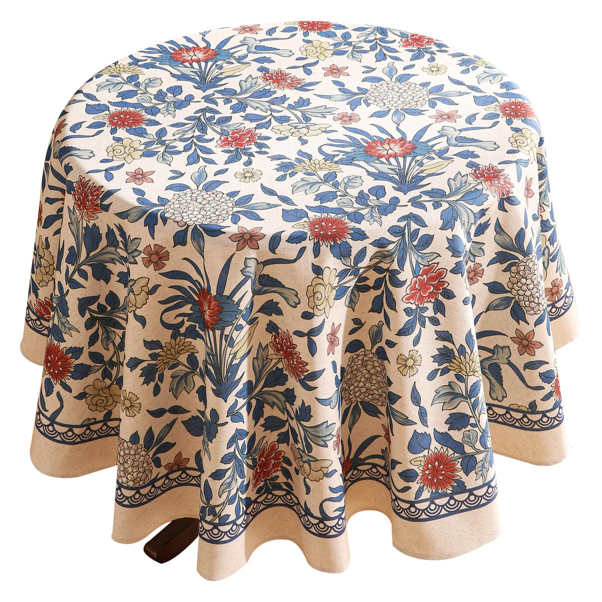 patdrea Vintage French Linen Tablecloth,Rectangular,79"x55"-Wensel