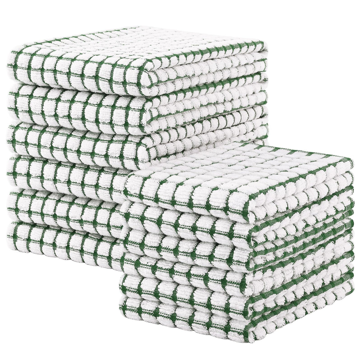 Kitinjoy 12 Pack Dishcloths and Kitchen Towels Sets, Mixed Colors