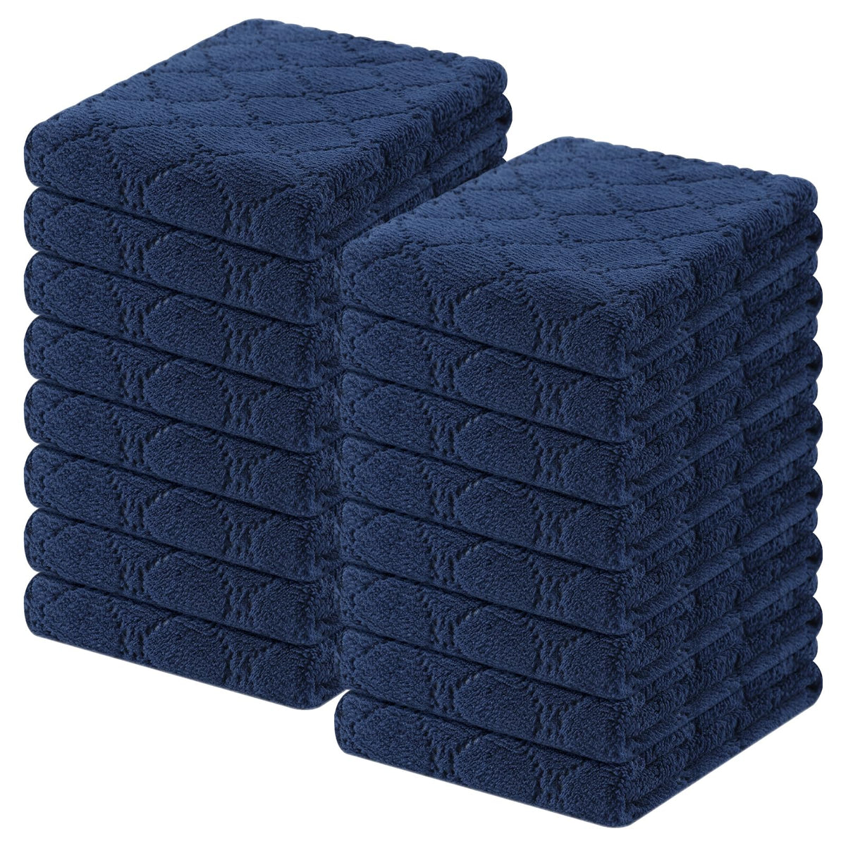 Homaxy 12 Pack Super Soft & Absorbent Dish Cloths, 10" x 10", Grass Green