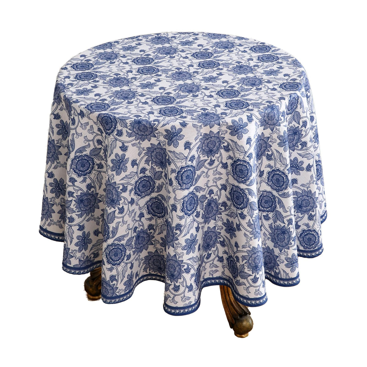 patdrea Vintage French Linen Tablecloth,Rectangular,79"x55"-Wensel