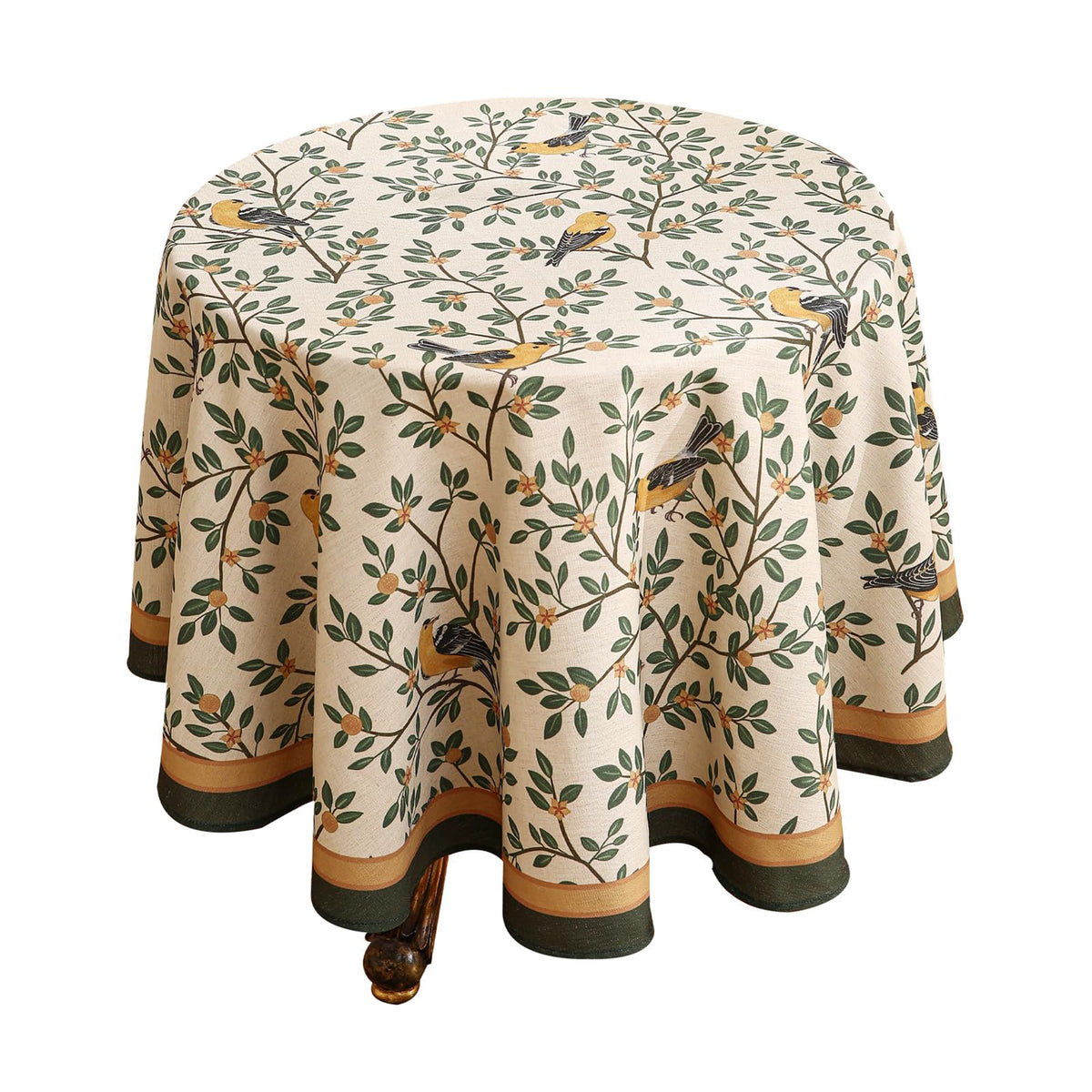 patdrea Vintage French Linen Tablecloth,Rectangular,79"x55"-Wensel