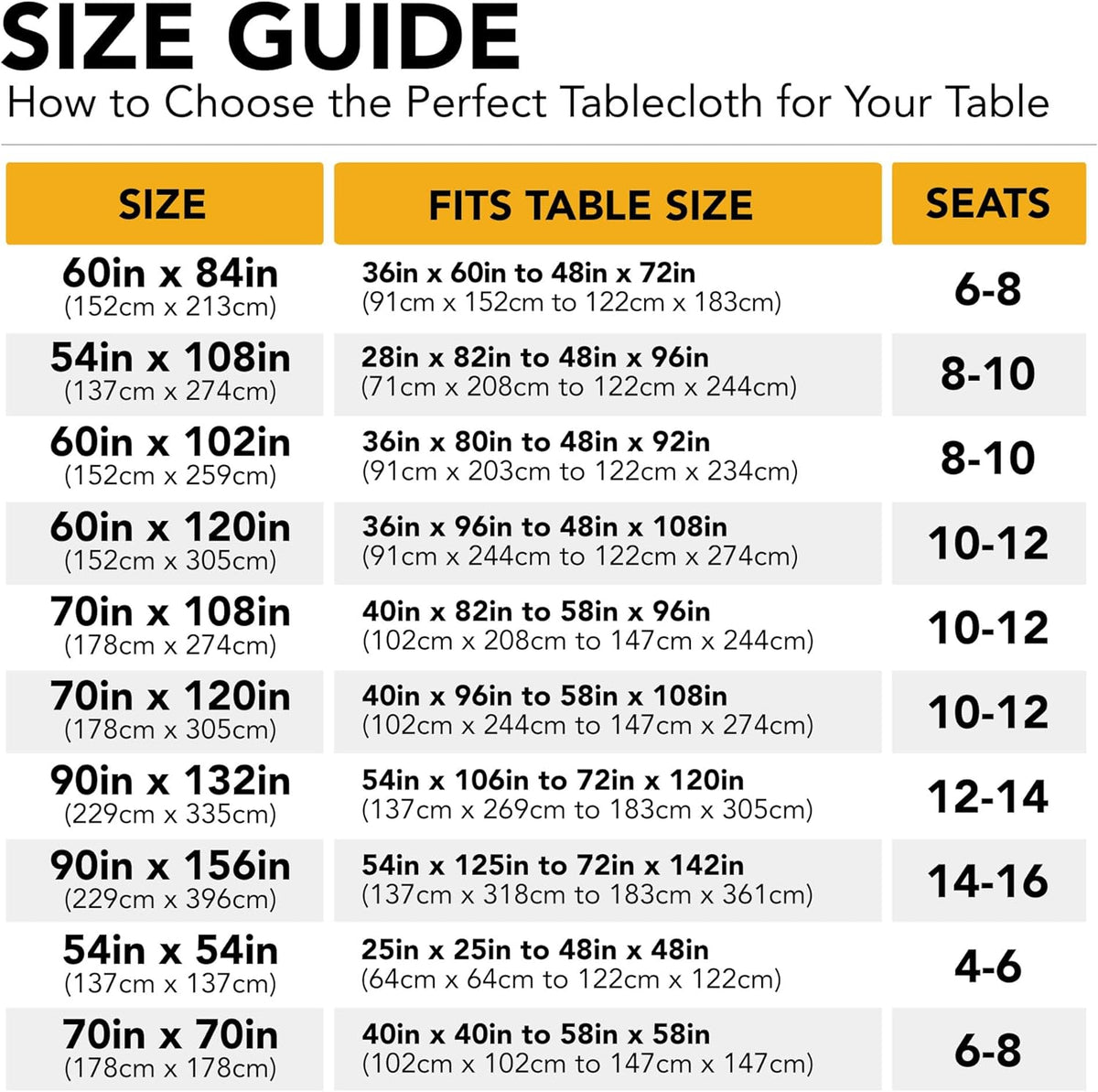 10-Pack White Tablecloths for Rectangle Tables, 60 x 102 Inches