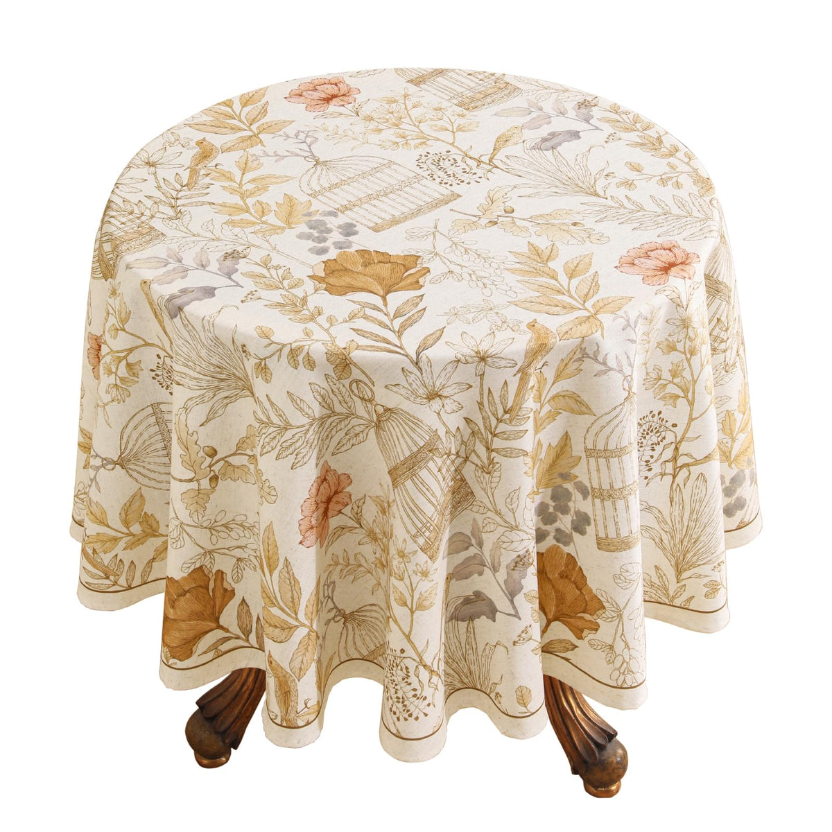 patdrea Vintage French Linen Tablecloth,Rectangular,79"x55"-Wensel