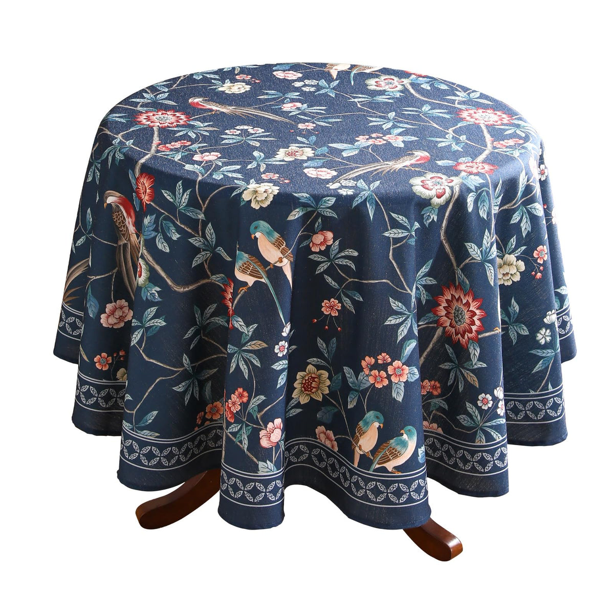 patdrea Vintage French Linen Tablecloth,Rectangular,79"x55"-Wensel