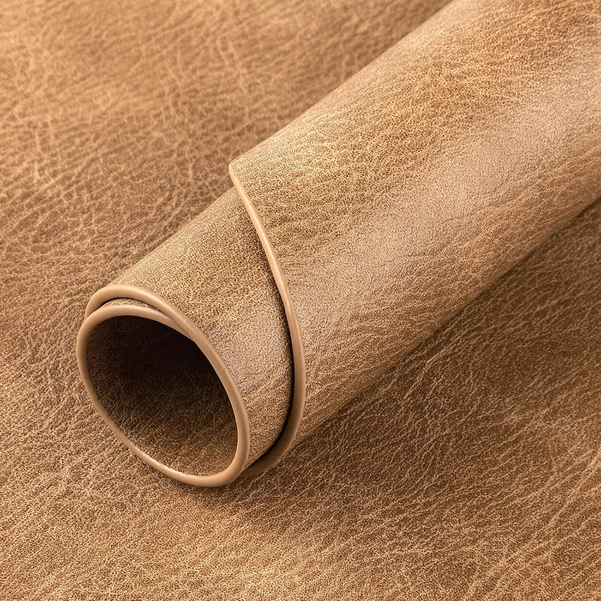 ADRIMER Oval Placemats Set of 4, Wipeable Faux Leather, 4 Colors